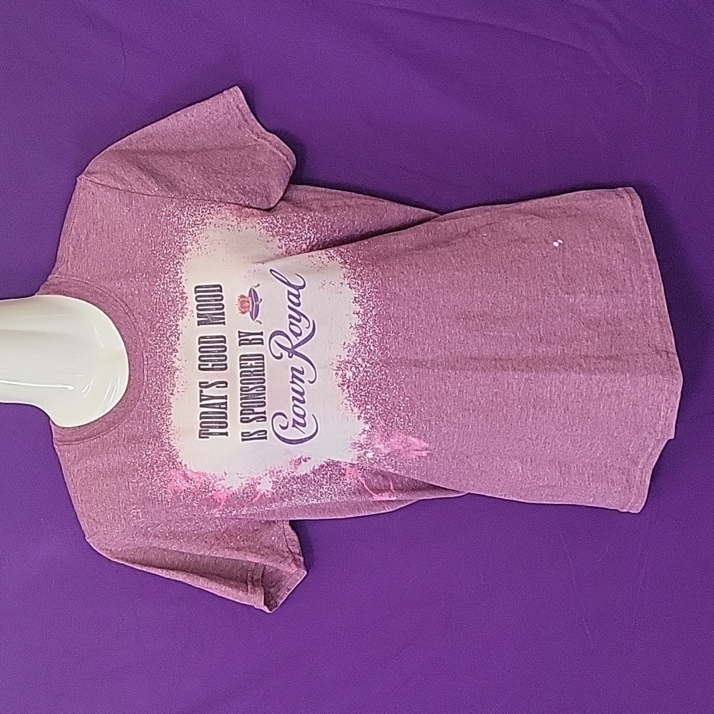 Crown Royal graphic acid washed tee shirt